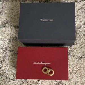 Salvatore- box and buckle and Waterford box